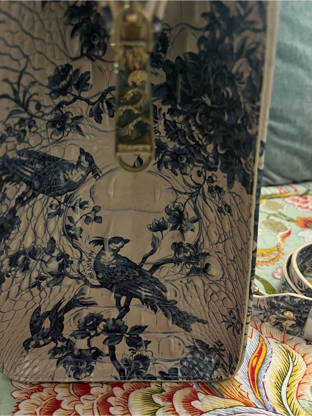 Brahmin Satchel in Songbird - Picture 4 of 8